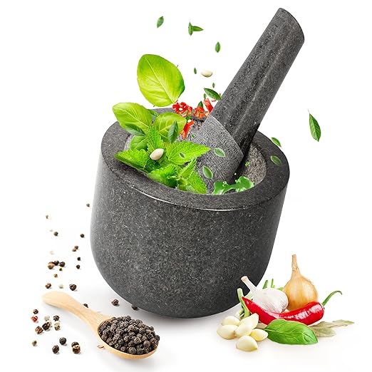 Smart-Planet Mortier de qualité supérieure avec pilon en granit